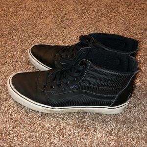 Leather high top Vans